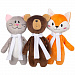 Gifts: мягкая игрушка beastie toys, лисенок с белым шарфом 