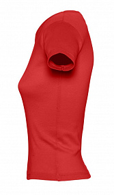 Gifts: футболка женская lady 220 с v-образным вырезом, красная 