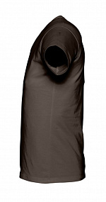 Gifts: футболка мужская milano 190, темно-коричневая (шоколад) 