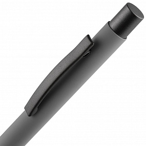 Gifts: ручка шариковая atento soft touch, серая 