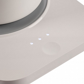 Gifts: кружка с подогревом и беспроводной зарядкой dual base plus, белая 