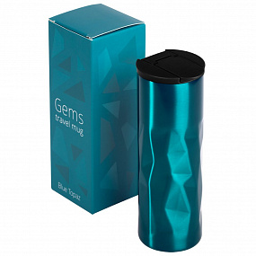 Gifts: термостакан gems blue topaz, синий топаз 