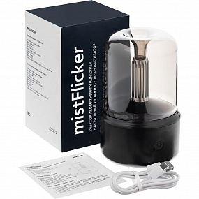 Gifts: увлажнитель-ароматизатор с подсветкой mistflicker, черный 