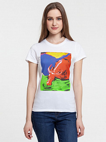 Gifts: футболка женская toro, белая 