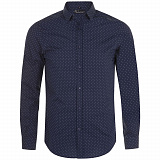 Gifts: рубашка мужская becker men, темно-синяя с белым 