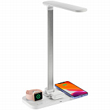 Gifts: настольная лампа с беспроводной зарядкой power light, белая 
