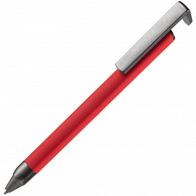 Gifts: ручка шариковая standic с подставкой для телефона, красная 