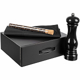 Gifts: набор gambit с мельницей и фартуком, черный 