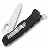 Gifts: солдатский нож с фиксатором лезвия sentinel one hand clip, черный 