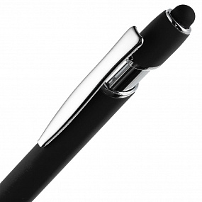 Gifts: ручка шариковая pointer soft touch со стилусом, черная 