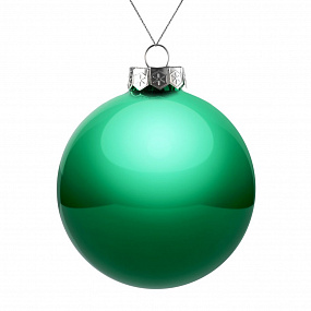 Gifts: оформительский шар finery, 10 см, глянцевый зеленый 