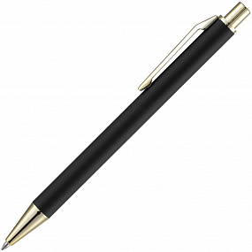 Gifts: ручка шариковая lobby soft touch gold, черная 