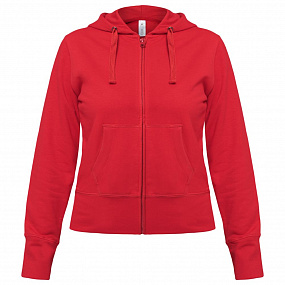 Gifts: толстовка женская hooded full zip красная 