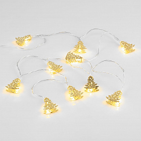 Gifts: светодиодная гирлянда golden lights, золотистая 