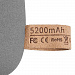 Gifts: внешний аккумулятор pebble 5200 мач, серый 