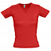 Gifts: футболка женская lady 220 с v-образным вырезом, красная 