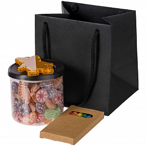 Gifts: пакет бумажный под кружку cupfull, черный 