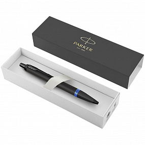 Gifts: ручка шариковая parker im professionals marine blue bt, черная с синим 