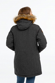Gifts: парка женская explorer, серый меланж 