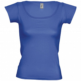 Gifts: футболка женская melrose 150 с глубоким вырезом, ярко-синяя (royal) 
