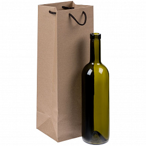 Gifts: пакет под бутылку vindemia, крафт 