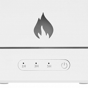 Gifts: увлажнитель-ароматизатор с имитацией пламени fuego, белый 