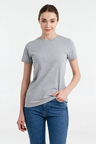 Gifts: футболка женская t-bolka stretch light lady, серый меланж 