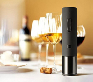 Gifts: электрический штопор huohou electric wine bottle opener, черный 