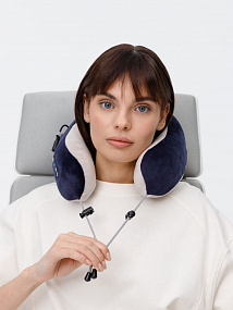 Gifts: дорожная подушка-массажер inrelax, синяя 