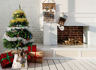 Gifts: носок для подарков noel, с мышкой 