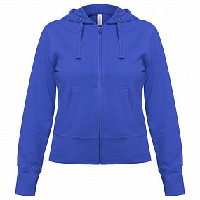Gifts: толстовка женская hooded full zip ярко-синяя 