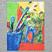 Gifts: футболка женская artist bear, серый меланж 