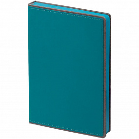 Gifts: ежедневник frame, недатированный, бирюзовый с серым 