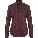 Gifts: рубашка женская becker women, бордовая с белым 