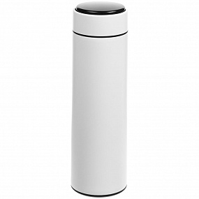 Gifts: смарт-бутылка с заменяемой батарейкой long therm, белая 