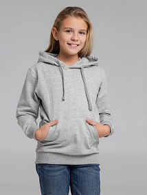 Gifts: толстовка с капюшоном детская kirenga kids, серый меланж 