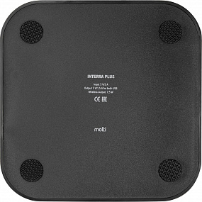 Gifts: беспроводное зарядное устройство interra plus, черное 