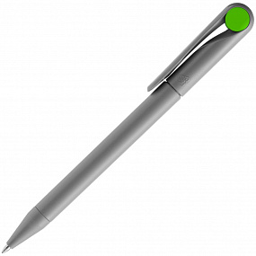Gifts: ручка шариковая prodir ds1 tmm dot, серая с ярко-зеленым 