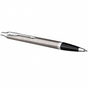 Gifts: ручка шариковая parker im essential stainless steel ct, серебристая с черным 