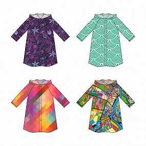 Gifts: дождевик классический raincoat на заказ, разноцветный, единый размер 