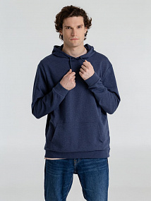 Gifts: толстовка с капюшоном унисекс hoodie, синий меланж 