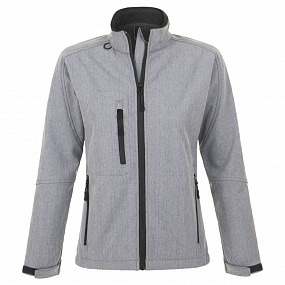 Gifts: куртка женская на молнии roxy 340, серый меланж 