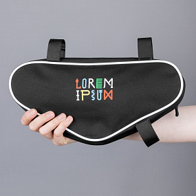 Gifts: велосумка на раму bikeline, черная с белым 