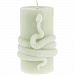 Gifts: свеча snake knot, зеленая 