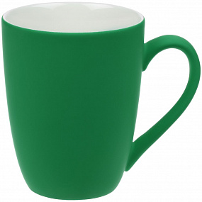 Gifts: кружка good morning с покрытием софт-тач, ver.2, зеленая 